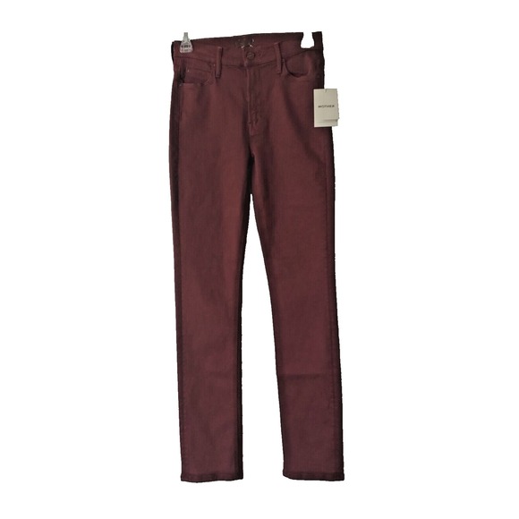 MOTHER Denim - Mother The Mid Rise Dazzler Skimp Womens Size 26 Dark Fudgesickle Wash Jeans‎